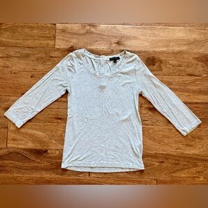 Gray 3/4 Sleeve Women's Top